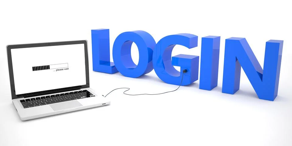 Login Stock Illustration