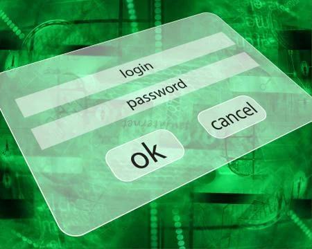 Login Stock Illustration