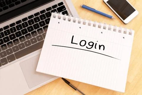 Login Stock Illustration