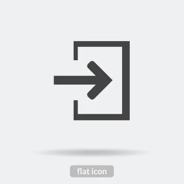 Login Logout icon, Black vector is type EPS10 Stock Illustration