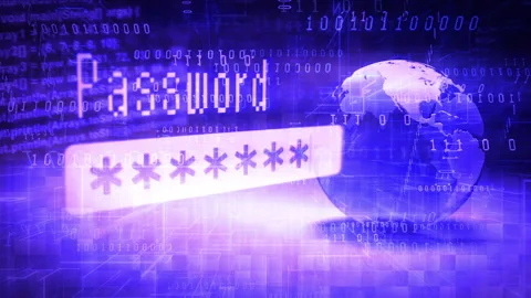 Login password cyber internet background Stock Footage 201440829