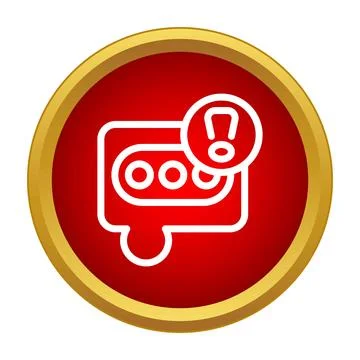 Login password error message alert notification security Stock Illustration