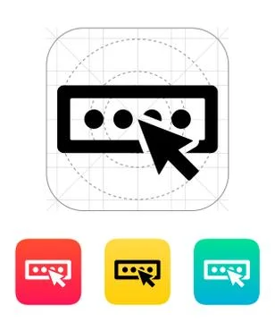Login password icon 스톡 일러스트