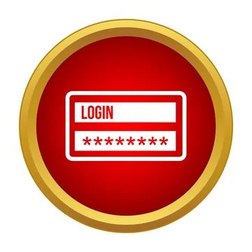 Login password input window for user verification Illustrazione stock