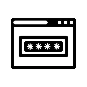 Login, password, security code icon Stock Illustration