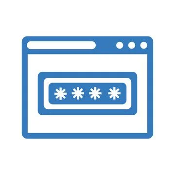 Login, password, security code icon 스톡 일러스트