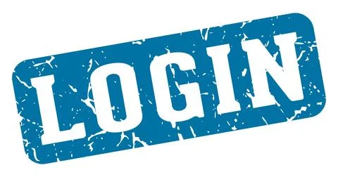 Login rectangular sign. login stamp Illustrazione stock