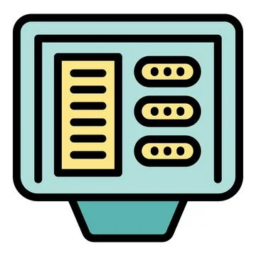 Login registration icon vector flat Illustrazione stock