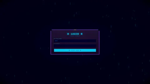 Login screen animation followed by a hacking animation showing system breac.. Stock Footage 324590058