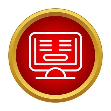 Login screen icon for authentication and access Stock Illustration