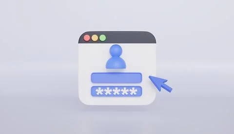Login screen of the operating system user, user login success Stock Illustration