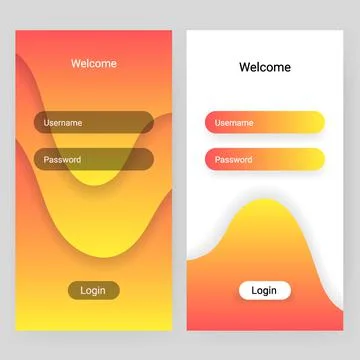 Login sign in user interface cared template 스톡 일러스트