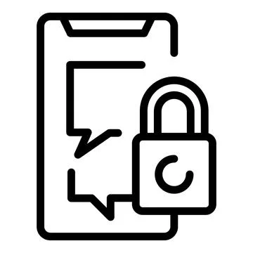 Login sms icon outline vector. Multi code Stock Illustration