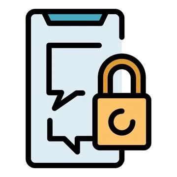Login sms icon vector flat Stockillustratie