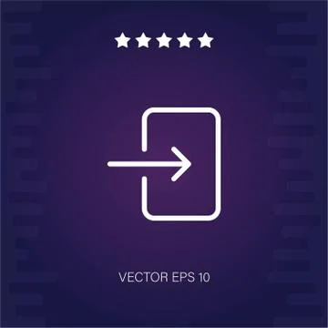 Login vector icon Stock Illustration