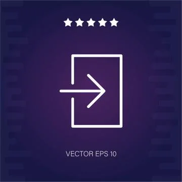 Login vector icon Stock Illustration