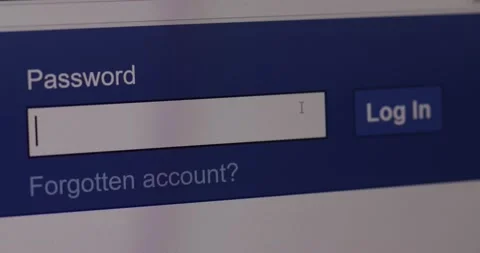Login web page closeup. Entering password and clicking the button sign in on Stock Footage 132013393