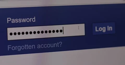 Login web page closeup. Entering password and clicking the button sign in on Stock Footage 135614638