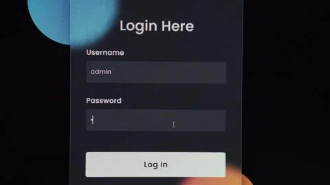 Login Web Page Closeup. Entering Password and Username on Computer Screen Video stock 251855661