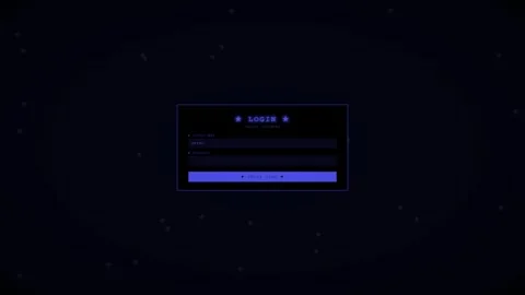 Login window animation displaying hacking activity on a digital interface Stock Footage 324938829