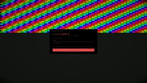 Login window animation with hacking system hijack effects Stock Footage 324800759