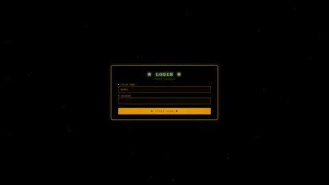 Login window animation shows hacking system activity with digital effects and Stock Footage 324938815