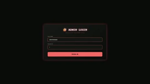 Login window animation shows login form with user input area for administrator Stock Footage 324939090