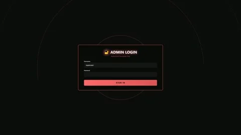 Login window animation shows a process of authentication for a computer system Stock Footage 324938819