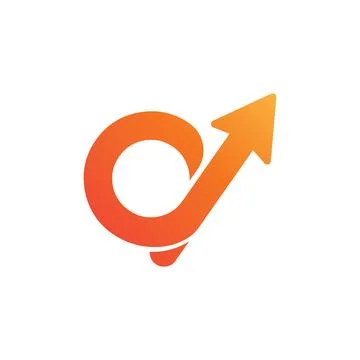 Logistic arrow logo icon Illustrazione stock