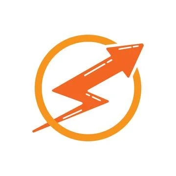 Logistic arrow logo Stock Illustration