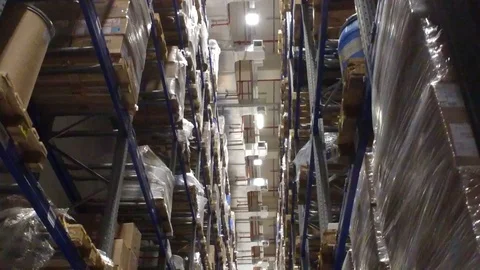 Logistic center warehouse Video stock 94756146
