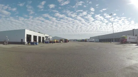 At the logistic company Stock Footage 83499332