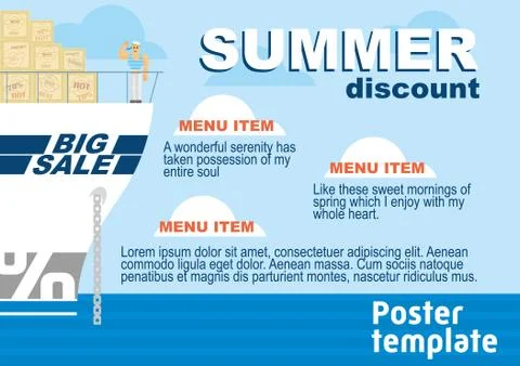 Logistic concept flat banners set of maritime rail. business brochure flyer Stock Illustration