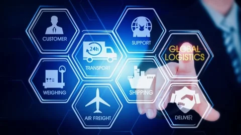 Logistic Concept Stock Footage 162438143