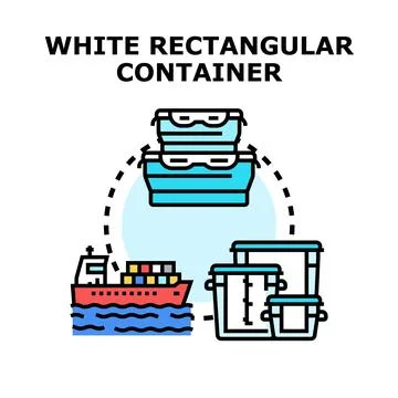 Logistic container moving goods by cargo ship for global delivery Stock Illustration