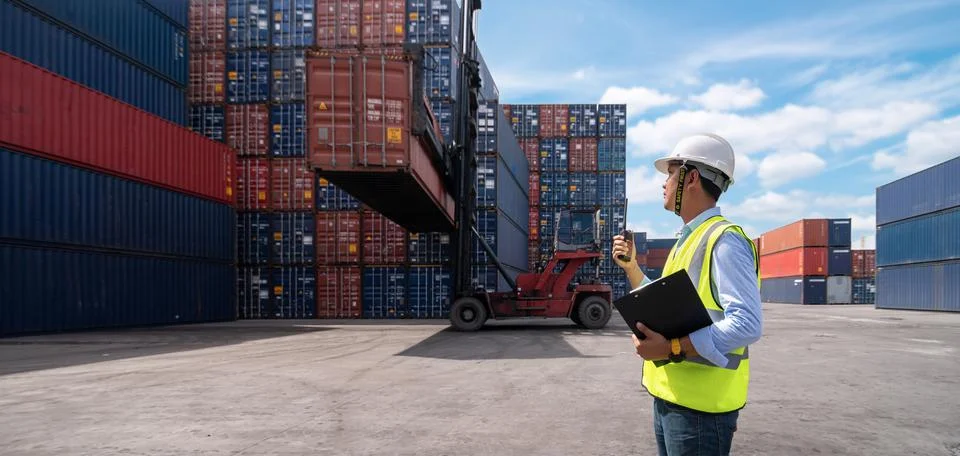 Logistic Export Import Concept Stock Photos