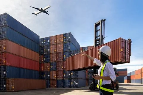 Logistic Export Import Concept Stock Photos