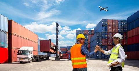 Logistic Export Import Concept Stock Photos
