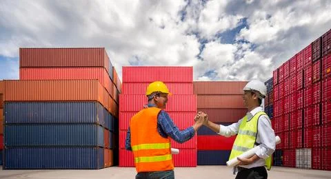 Logistic Export Import Concept Stock Photos