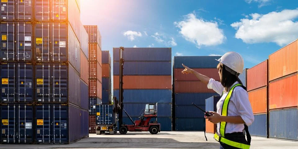 Logistic Export Import Concept Stock Photos