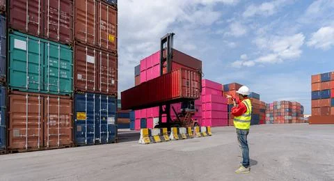 Logistic Export Import Concept Stock Photos