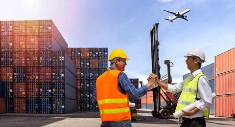 Logistic Export Import Concept Stock Photos