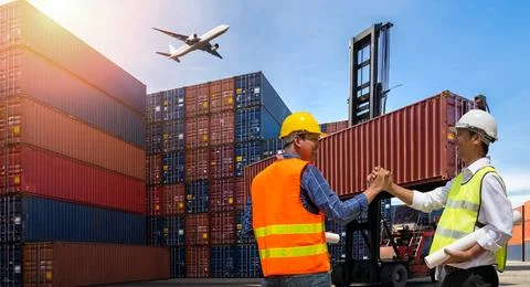 Logistic Export Import Concept Stock Photos