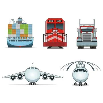 Logistic icons Stock Illustration