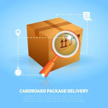 Logistic Package Poster Illustration