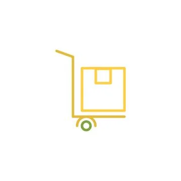 Logistic vector icon logo design Stock Illustration