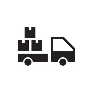 Logistic vector icon logo design Stock Illustration