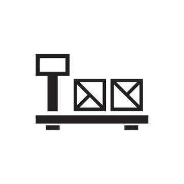 Logistic vector icon logo design Stock Illustration