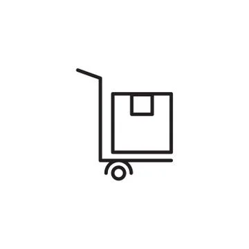 Logistic vector icon logo design Stock Illustration