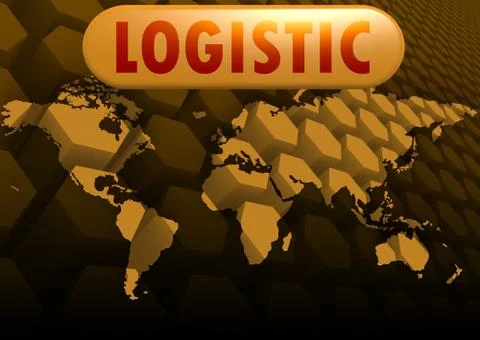 Logistic world map イラスト素材